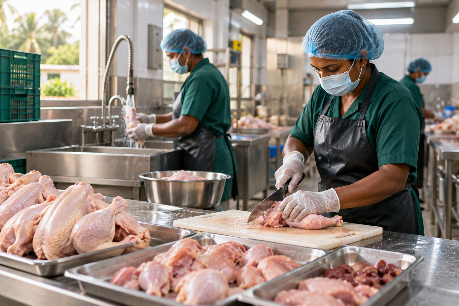 Clean stainless-steel processing facility
